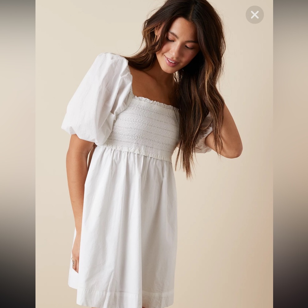 AE Puff Sleeve Babydoll Mini Dress